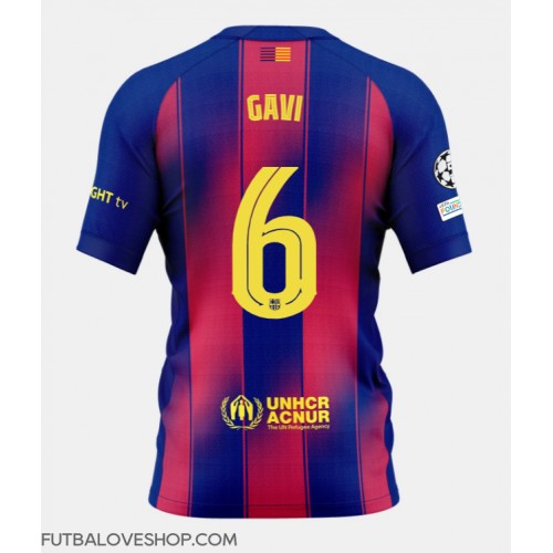 Dres Barcelona Paez Gavi #6 Domáci 2025-26 Krátky Rukáv